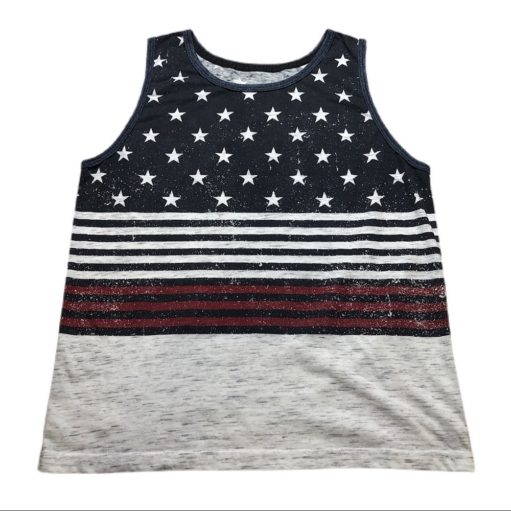 Rustic Blue Stars& Stripes Kid’s Tank Top